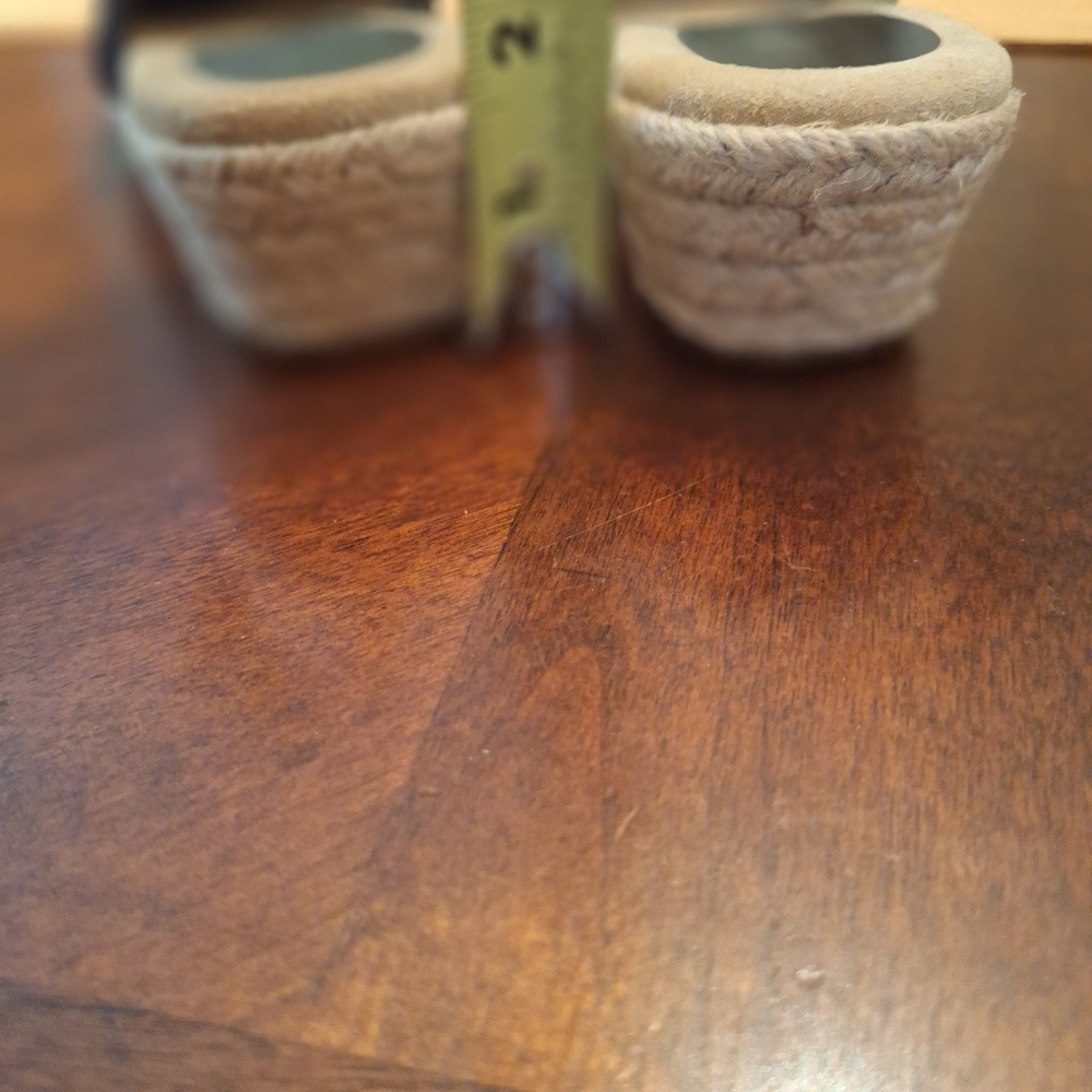Softspots Black Espadrilles Canvas Sling Back Style 7.5 CUTE! - Picture 11 of 16